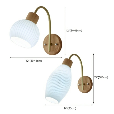 Contemporary Metal 1-Light LED Wall Sconce with Clear Glass Shade