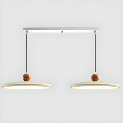 Modern Ceramic Pendant with Adjustable Hanging Length and LED Bulbs