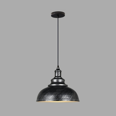 Modern Round Metal Pendant with Adjustable Hanging Length and Warm Light for Non-Residential Use
