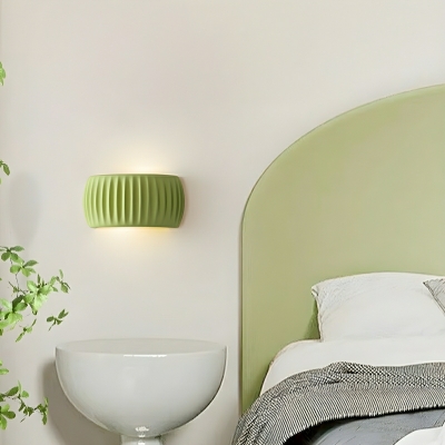 Modern White Double Lamp Metal Wall Sconce with Acrylic Shade Up & Down Lighting