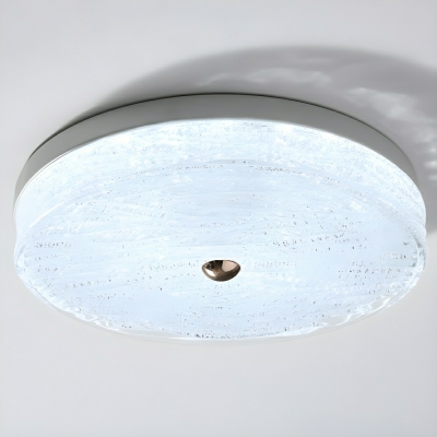 Modish Modern White LED Close To Ceiling Light with Water Glass Shade
