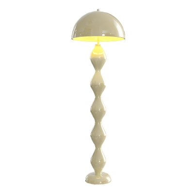 Modern Metal Floor Lamp with White Shade - Ideal for Residential Use