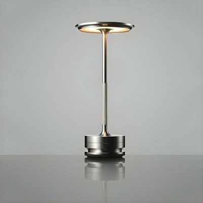 Rechargeable LED Table Lamp White Metal Aluminum Modern Light
