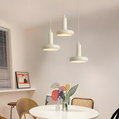 Modern White Pendant Light with Adjustable Hanging Length for Contemporary Residential Use