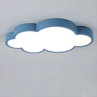 Acrylic Flush Mount Ceiling Light with Modern LED Bulbs and Downward Shade