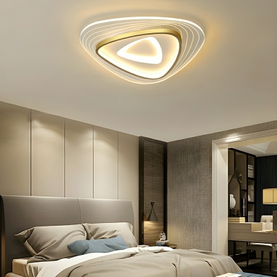 Acrylic Flush Mount LED Modern Ceiling Light with Ambient Shade direction for Residential Use