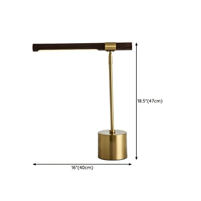 Gold Modern Table Lamp with 3 Color Light, White Iron Shade, and Non-Adjustable Height