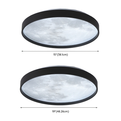 Modern LED Close To Ceiling Light with Plastic Shade for Residential Use