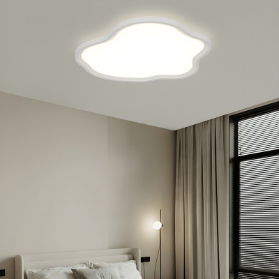 Modern LED Flush Mount Ceiling Light with Aluminum Shade for Residential Use