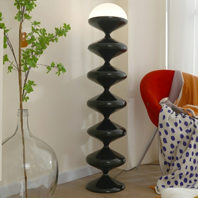 Sleek and Stylish Modern Floor Lamp with Glass Shade for Contemporary Home