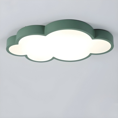 Acrylic Flush Mount Ceiling Light with Modern LED Bulbs and Downward Shade