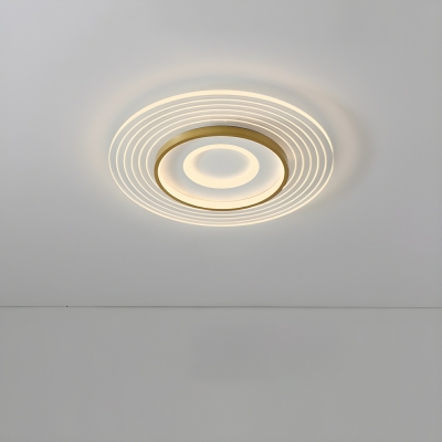 Minimalist LED Ceiling Flush Mount Light Metal Flush Lamp with Acrylic Shade