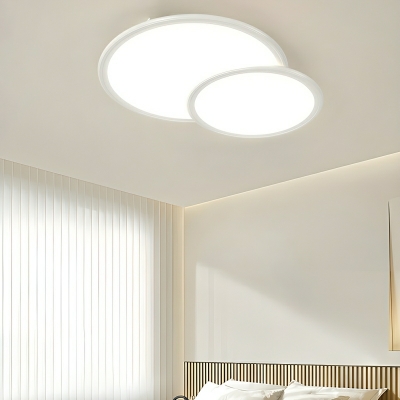Modern LED Flush Mount Close To Ceiling Light with Geometric Acrylic Shade