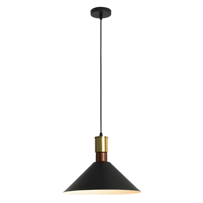 Modern Metal Pendant with Adjustable Hanging Length and Iron Shade