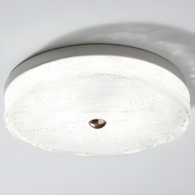 Modish Modern White LED Close To Ceiling Light with Water Glass Shade