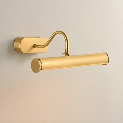 Elegant 2-Light Modern Vanity Light with Antique Brass Shade for Dining Room, Living Room & Bathroom