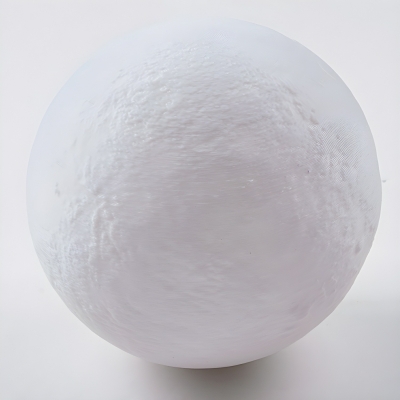 Elegant White Plastic Globe Chandelier with Adjustable Hanging Length