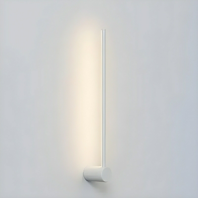 Modern White Linear 1-Light LED Wall Lamp with Acrylic Shade
