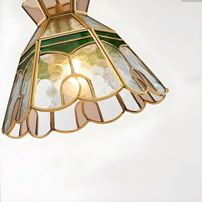 Stunning Tiffany Stained Glass Pendant with Adjustable Hanging Length for Beautifully lit Homes