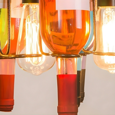 Elegant Multi-Color Industrial Island Light with a Unique Design