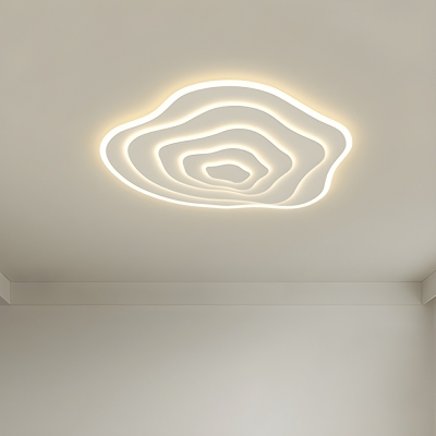 LED Bulbs One-Light Acrylic Modern Flush Mount Ceiling Light for Residential Use