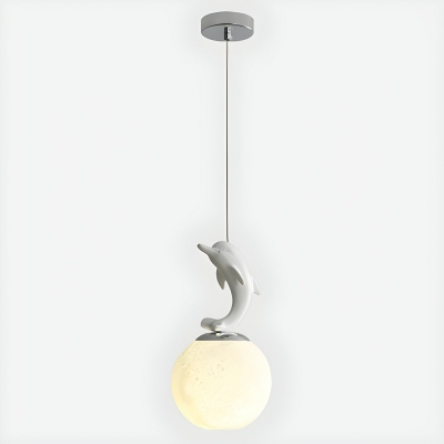 Modern Beige Resin Pendant Light with Adjustable Hanging Length for Contemporary Home Decor