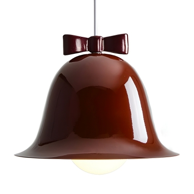 Modern Metal Pendant Light with Round Glass Shade and Cord Mounting