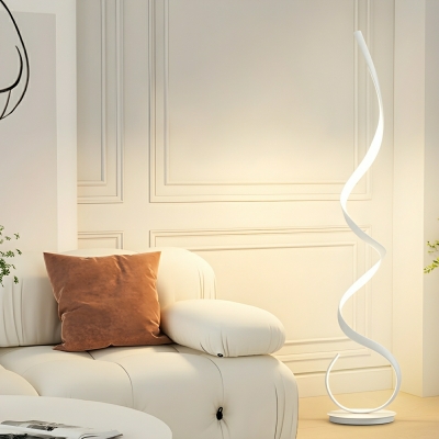 Sleek Aluminum LED Floor Lamp with Natural Light for Modern-Style Homes