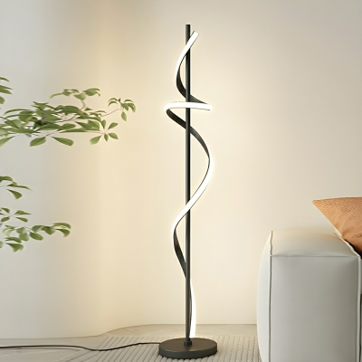 Sleek Metal LED Floor Lamp with Foot Switch for Modern Home Decor