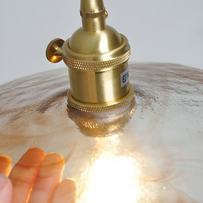 Industrial Water Glass Pendant with Adjustable Hanging Length