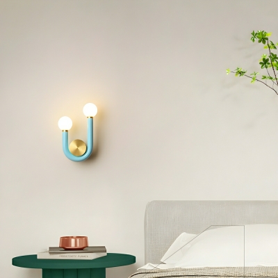 Modern Acrylic Wall Lamp with Warm light LED Bulbs - 2 Lights