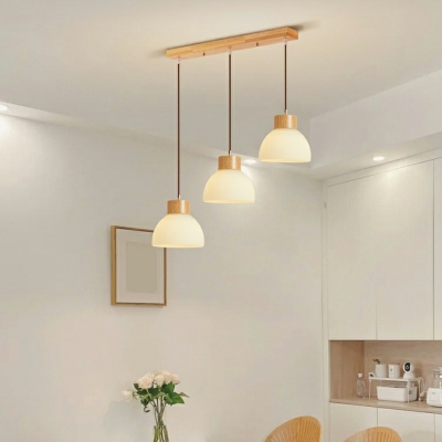 Modern Clear Acrylic Bowl Pendant with Adjustable Hanging Length for Residential Use
