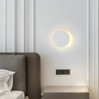 Modern Hardwired LED Wall Sconce - Ambient Lighting - White Acrylic Shade