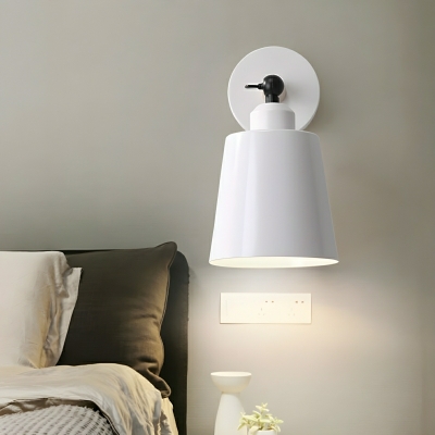 Modern Iron Wall Lamp with Down Shade, Wipe clean and No assembly required