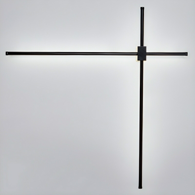 Modern Metal Linear LED Wall Sconce in White Light with Rocker Switch