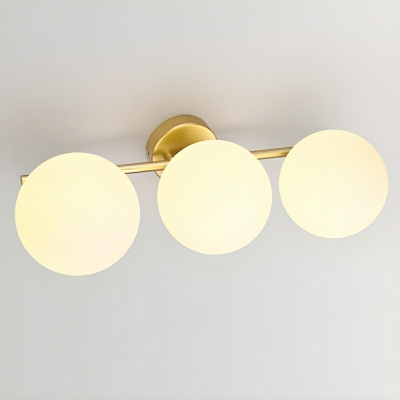 Industrial Brass Vanity Light with Clear Glass Shade and Warm Light