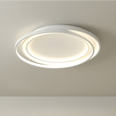 Modern Cast Iron Flush Mount Ceiling Light with LED Bulbs for Residential Use