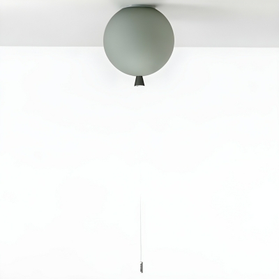 Elegant Metal Globe Flush Mount Ceiling Light with Ambient Lighting for Residential Use