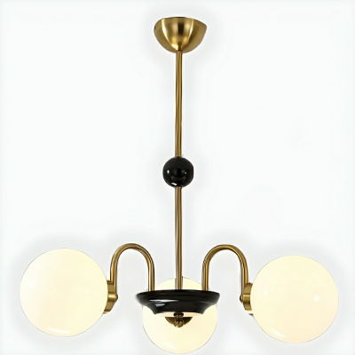 Modern Globe Chandelier with Clear Glass Shades - Stylish and Bright Lighting Option for the Home