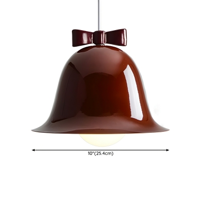 Modern Metal Pendant Light with Round Glass Shade and Cord Mounting