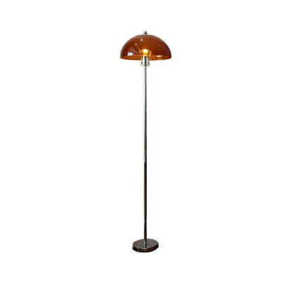 Contemporary LED Floor Lamp | Adjustable Metal Stand | Plug-In Electric with Foot Switch