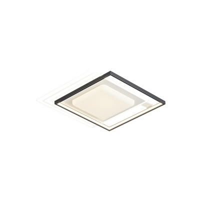 Modern Acrylic LED Bulb Flush Mount Ceiling Light with Ambient Shade for Residential Use