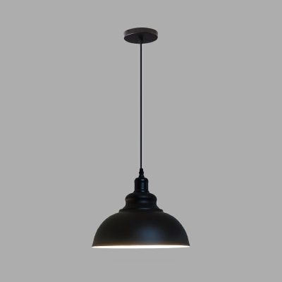 Modern Round Metal Pendant with Adjustable Hanging Length and Warm Light for Non-Residential Use