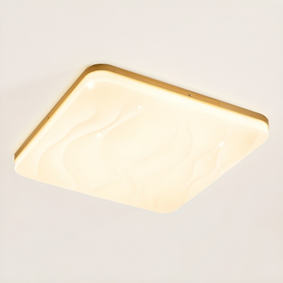 Modern White LED Flush Mount Ceiling Light for Residential Use