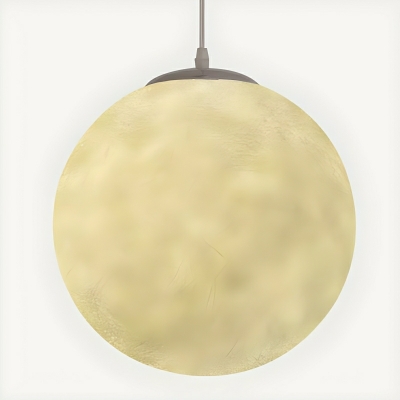 Modern Yellow Pendant Light with Adjustable Hanging Length for Residential Use