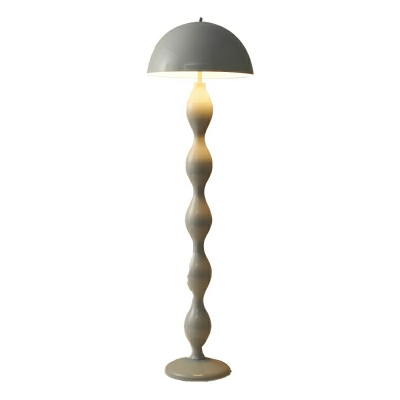 Contemporary Dome-Shaped Metal Floor Lamp with 1 Light for Residential Use