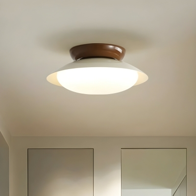 Modern Barn Style LED Flush Mount Ceiling Light with Acrylic Shade