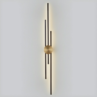 Modern Multifunctional Dimmable LED Hardwired Wall Sconce with 3 Color Light and Metal Finish