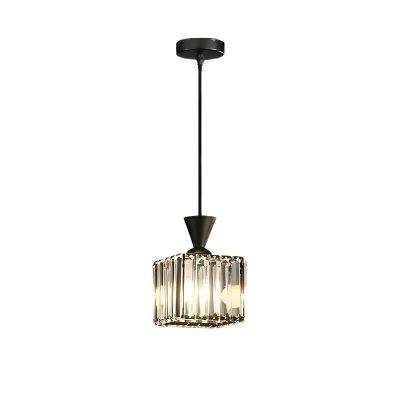 Crystal Pendant Light with Adjustable Hanging Length for Modern Style