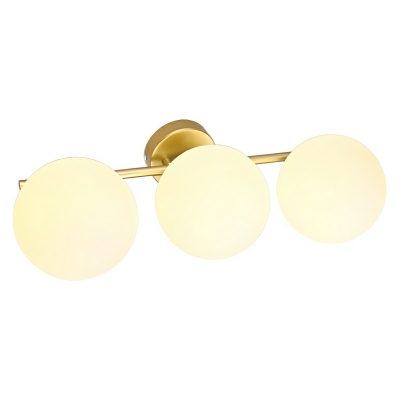 Industrial Brass Vanity Light with Clear Glass Shade and Warm Light